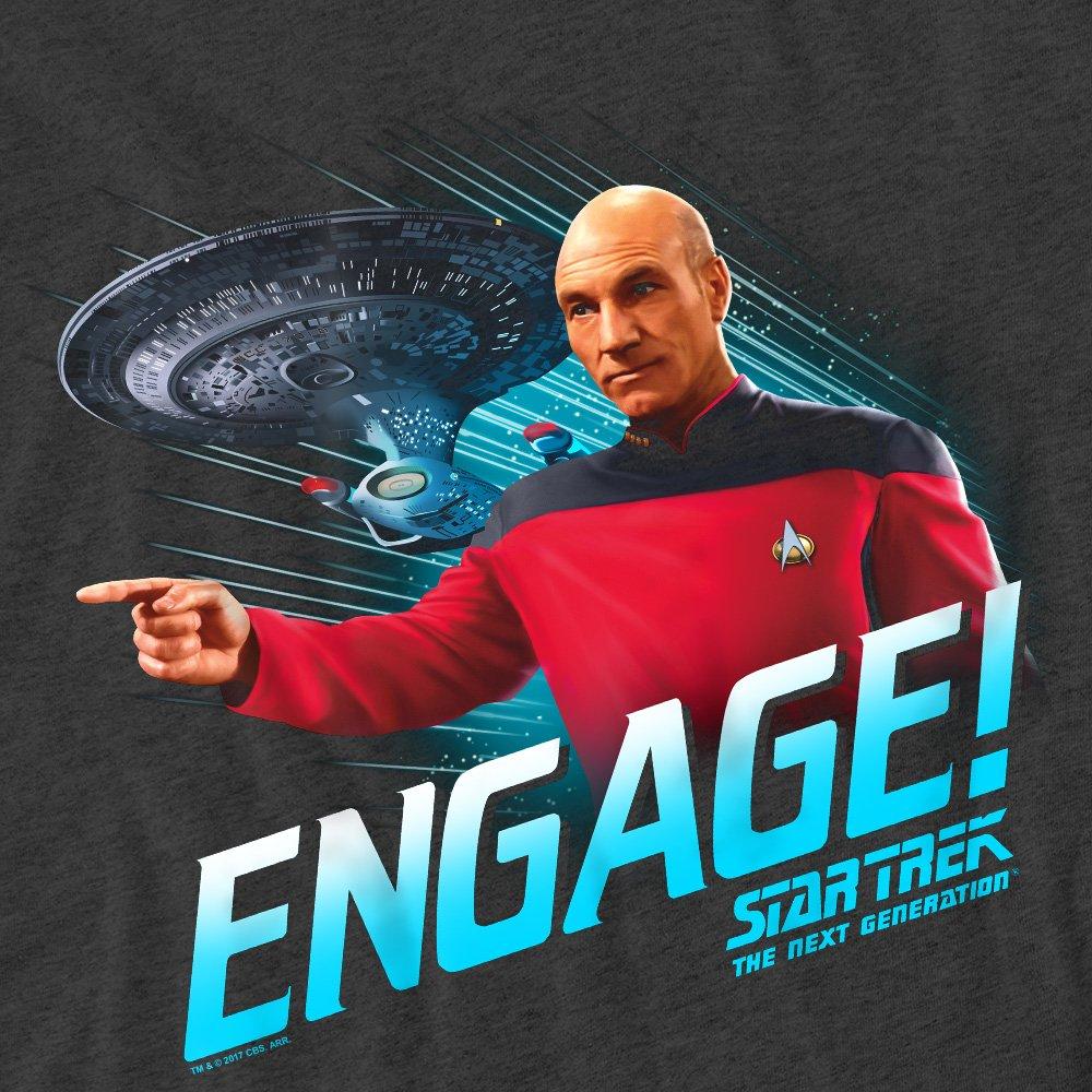 Charcoal - Star Trek - Star Trek Engage-Adult Heather Black - 2