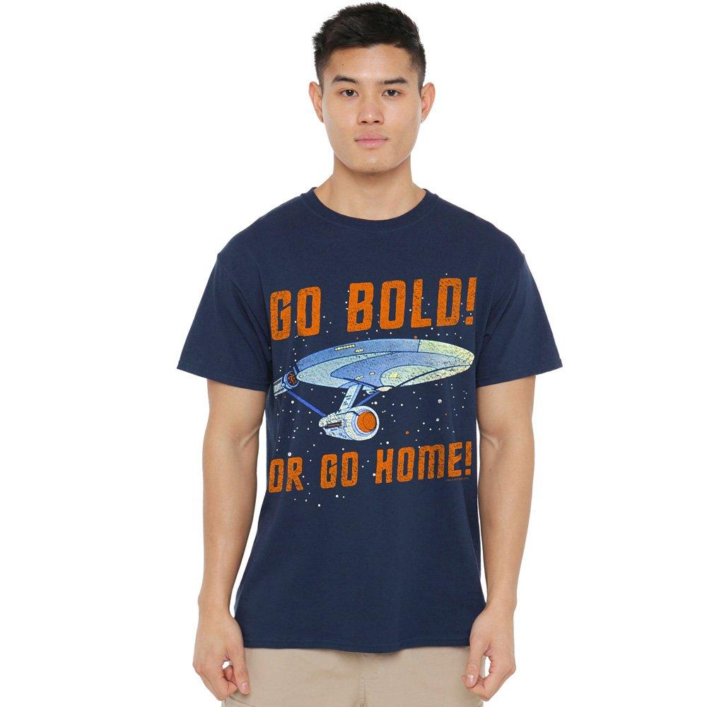 Navy - Star Trek - Star Trek Go Bold Unisex T Shirt Navy - 1