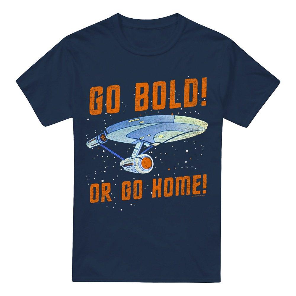 Navy - Star Trek - Star Trek Go Bold Unisex T Shirt Navy - 4