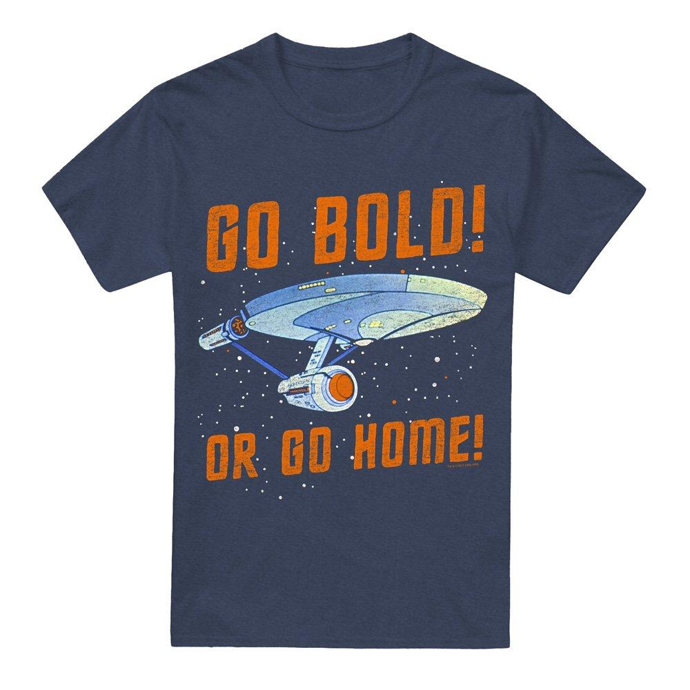 Navy - Star Trek - Star Trek Go Bold Adult Heather Navy - 4