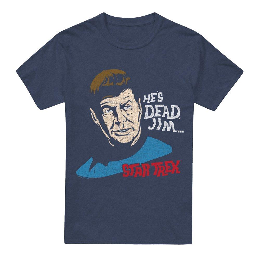 Navy - Star Trek - Star Trek Hes Dead Jim Adult Heather Navy - 4
