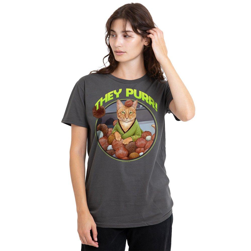 Charcoal - Star Trek - Star Trek The Purr T-Shirt Charcoal - 1