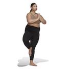 Noir - adidas - Yoga Studio Gathered 7/8 Leggings (Plus Size) Wome Gym Legging Womens - 4