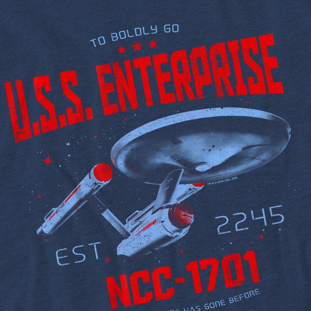 Navy - Star Trek - Star Trek Stardate 2245-Adult Heather Navy - 2