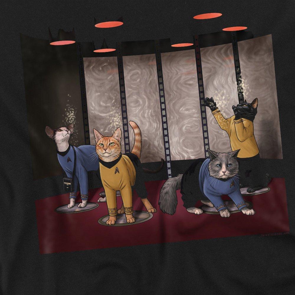 Black - Star Trek - Star Trek Beam Meow Up Long Sleeve T-Shirt Black - 2