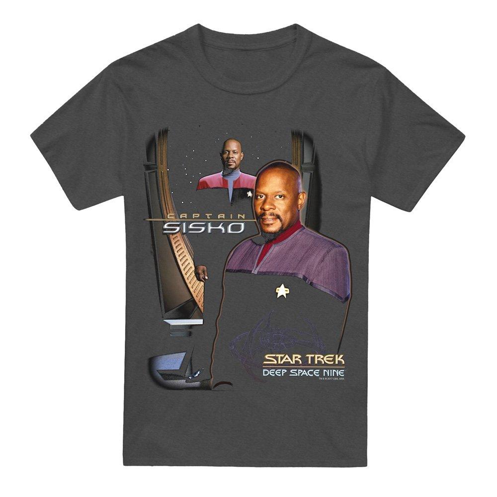 Charcoal - Star Trek - Star Trek Captain Sisko-Adult Heather Black - 4