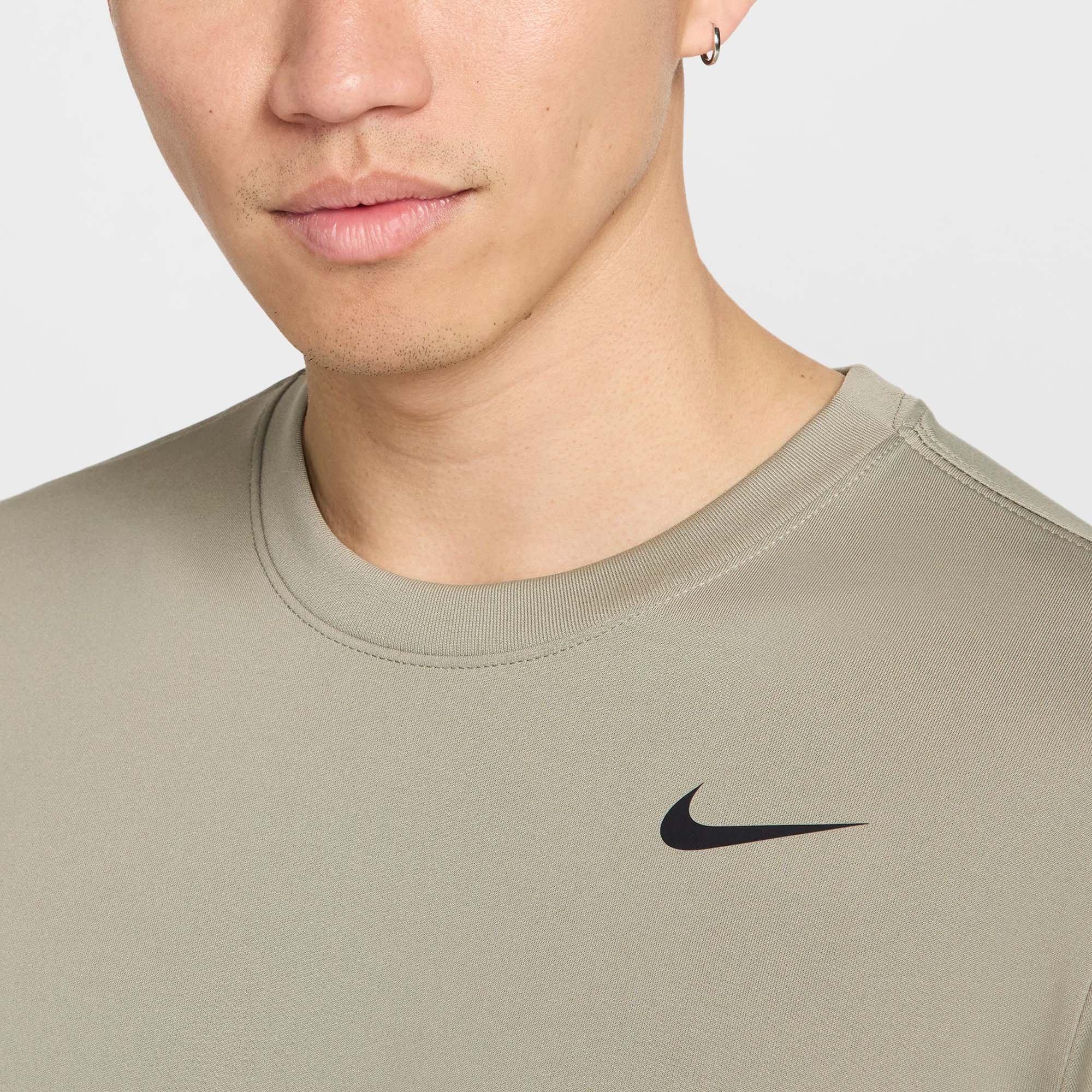 Light Army/Blk - Nike - Dri FIT Legend Mens Long Sleeve Performance Top - 3