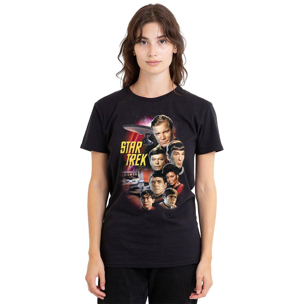Black - Star Trek - St Original The Classic Crew Ladies T Shirt Black - 1