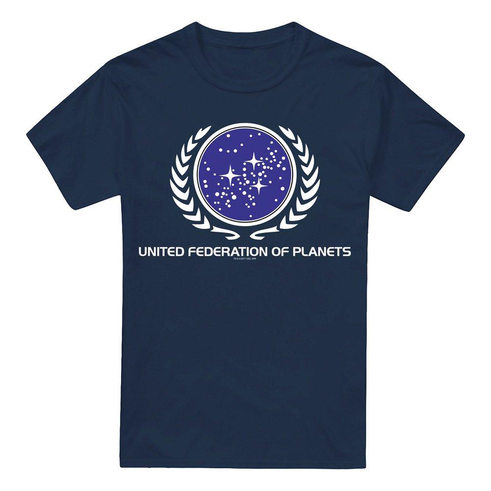 Navy - Star Trek - Star Trek United Federation Logo T Shirt Navy - 4