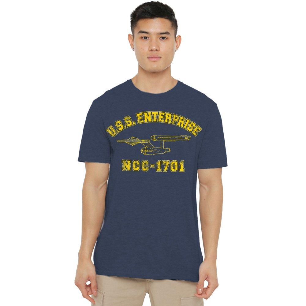 Star Trek Men's Enterprise Athletic T-Shirt Navy - 3XL