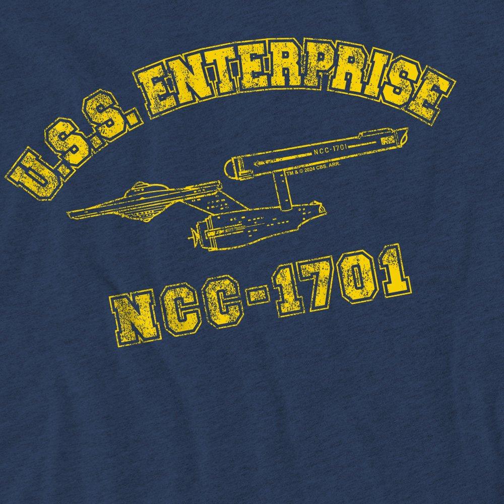Navy - Star Trek - Star Trek Enterprise Athletic T-Shirt Navy - 2
