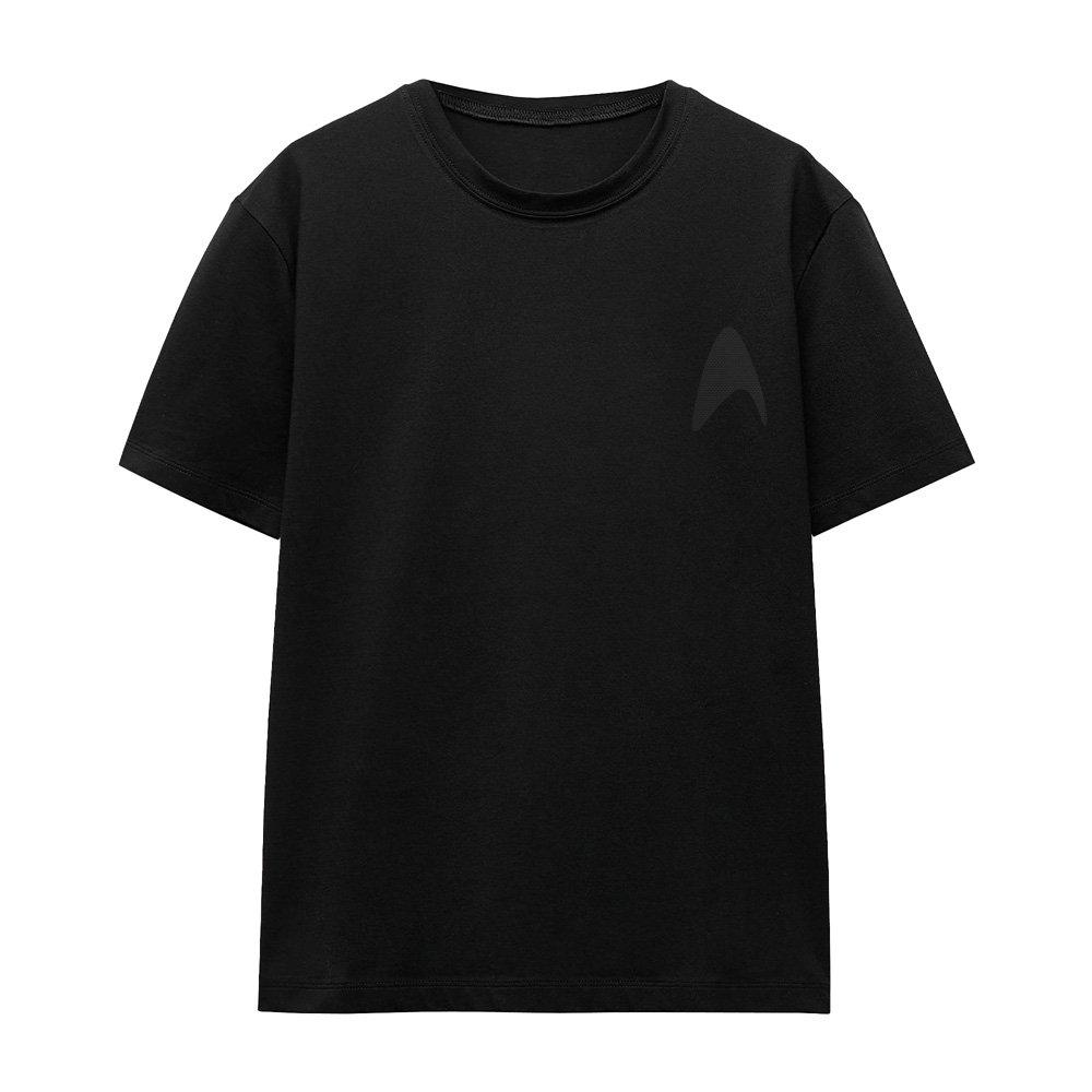 Black - Star Trek - Star Trek Darkness Command Logo Ladies T Shirt Bl - 4