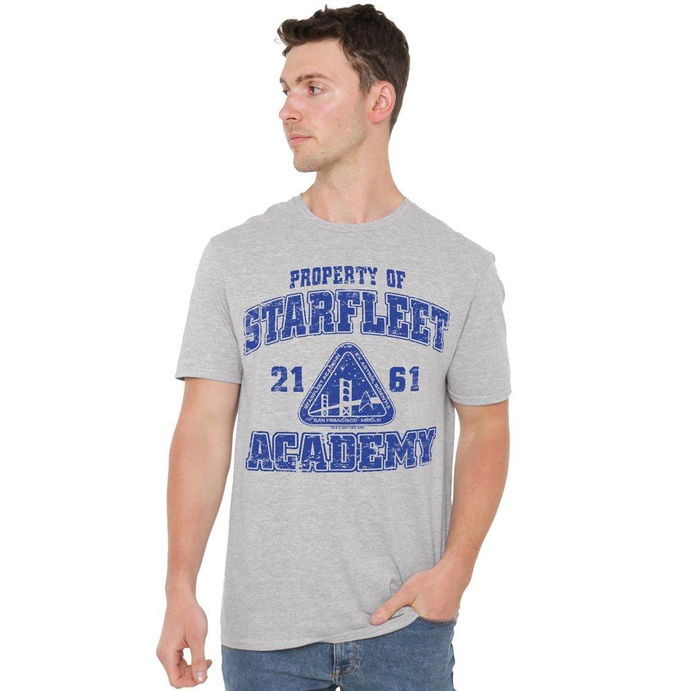 Grey - Star Trek - Star Trek Old School T Shirt Athletic Heather - 1