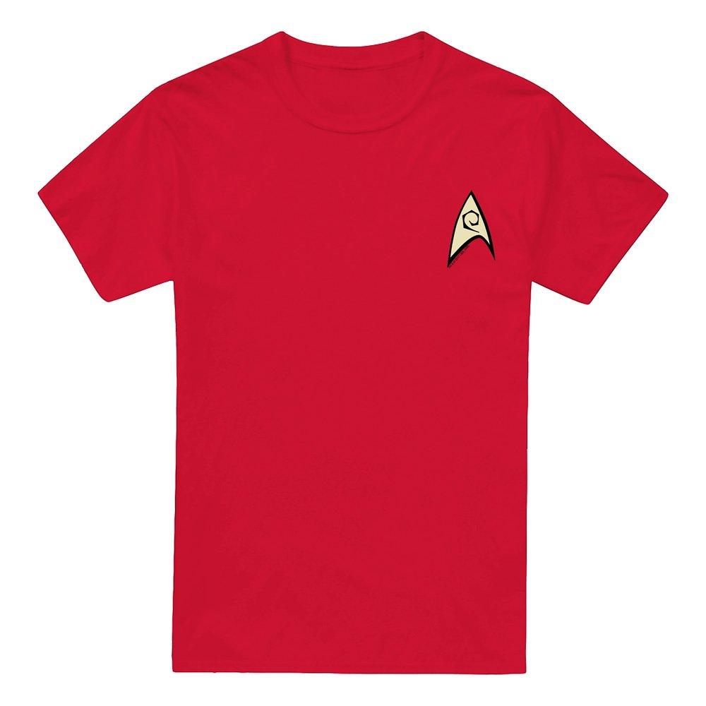 Red - Star Trek - Star Trek Engineering Uniform W Foil T Shirt Red - 4