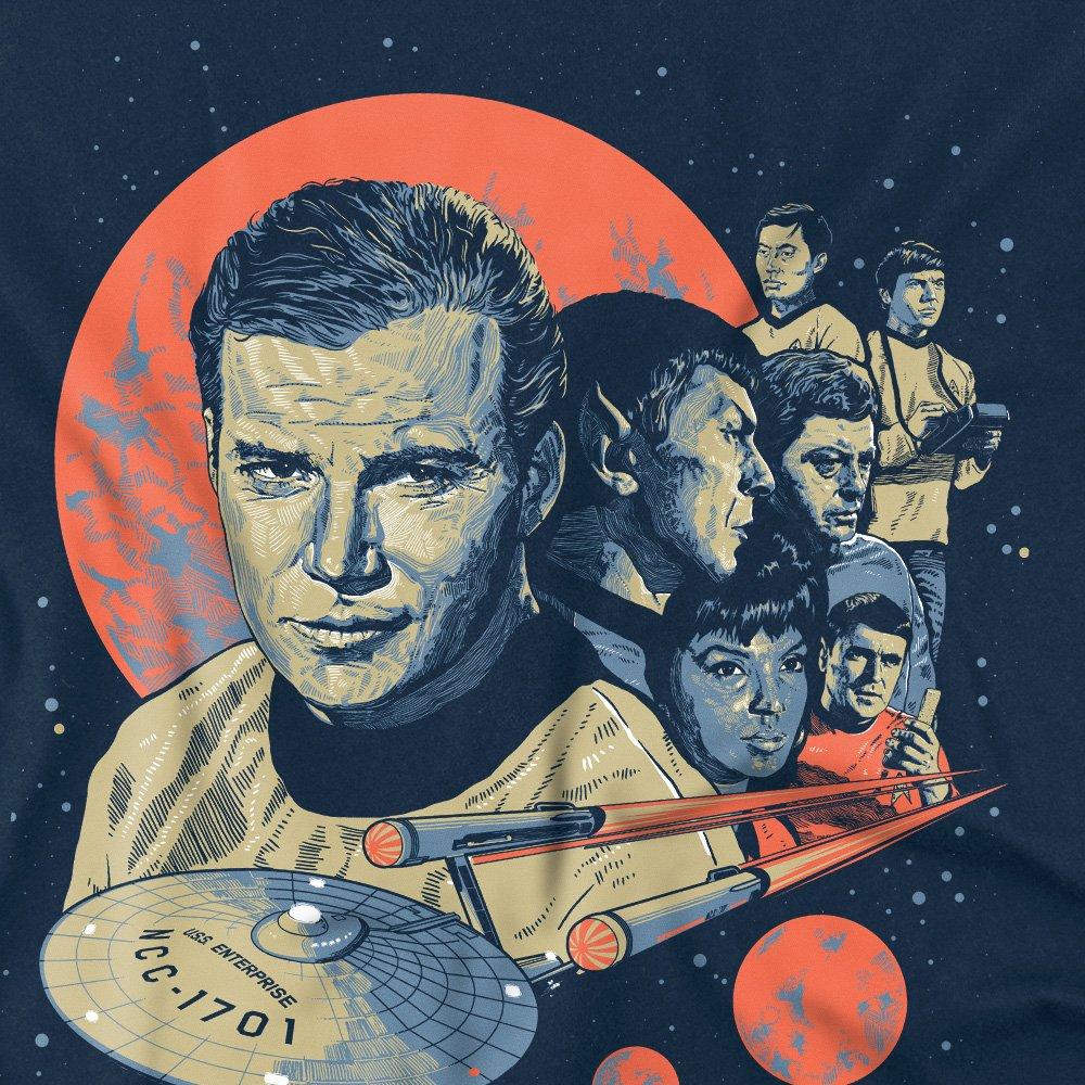 Navy - Star Trek - Star Trek Trek Poster T-Shirt Navy - 2