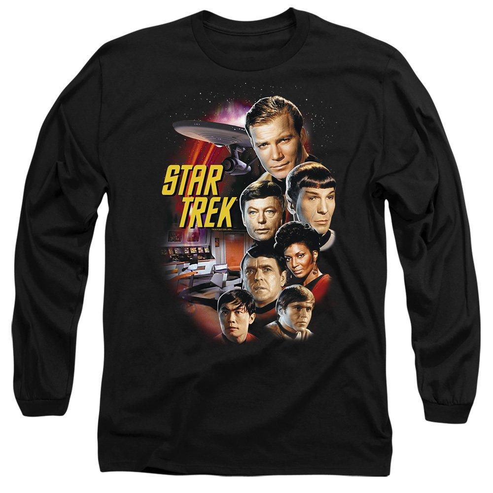 Black - Star Trek - St Original The Classic Crew Mens Long Sleeve T Sh - 1