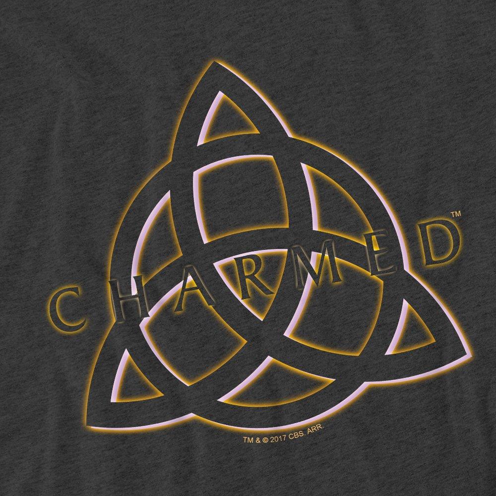 Charcoal - Other - Charmed Triple Linked Logo-Adult Heather Black - 2