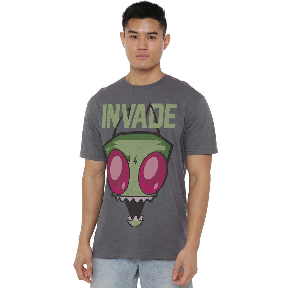 Charcoal - Other - Invader Zim Invade Unisex T Shirt Charcoal - 1
