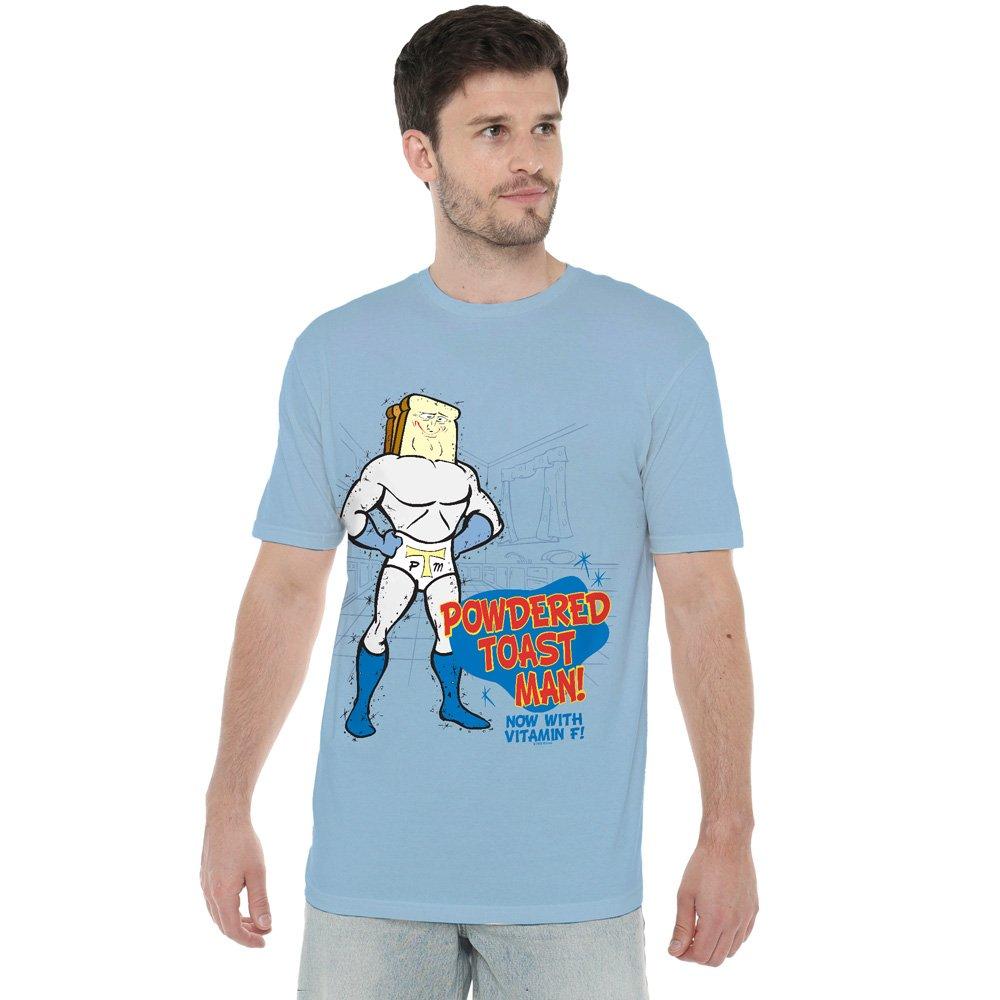 Light Blue - Other - Ren And Stimpy Powdered Toast Man Unisex T Shirt - 1