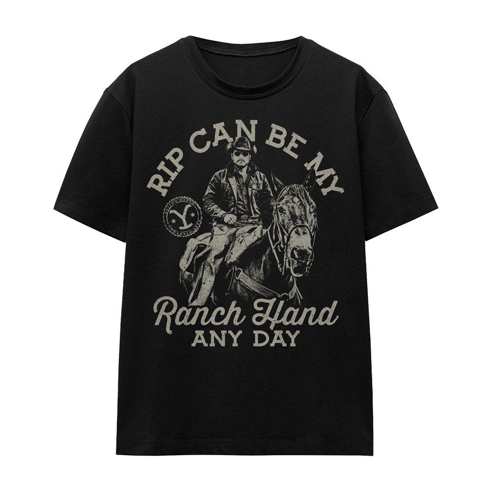 Black - Other - Yellowstone Rip Can Be My Ranch Hand T-Shirt Blac - 4