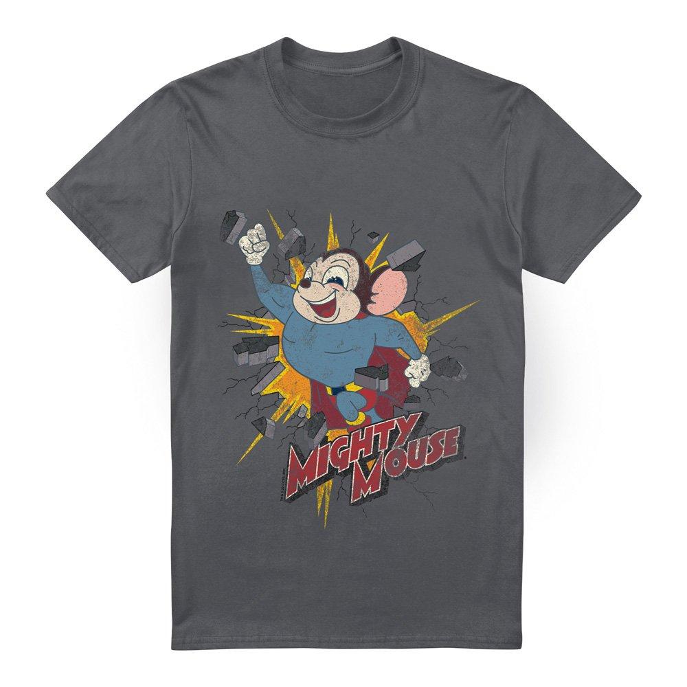 Charcoal - Other - Mighty Mouse Break Through- Unisex T Shirt Charco - 4