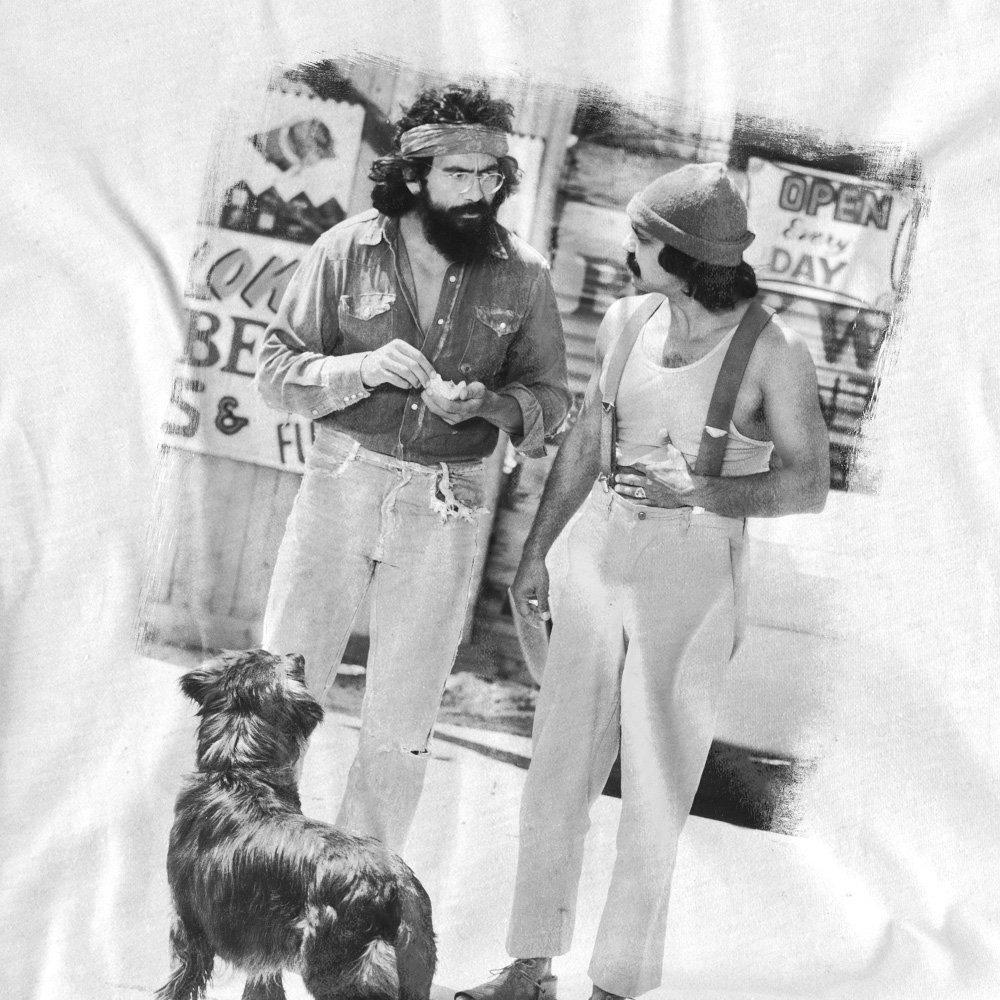White - Other - Up In Smalloke Cheech Chong Dog Unisex T Shirt Wh - 2