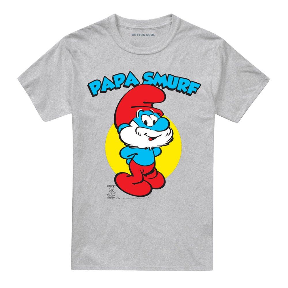 Grey - Other - Smurfs Papa Smurf T Shirt Athletic Heather - 4