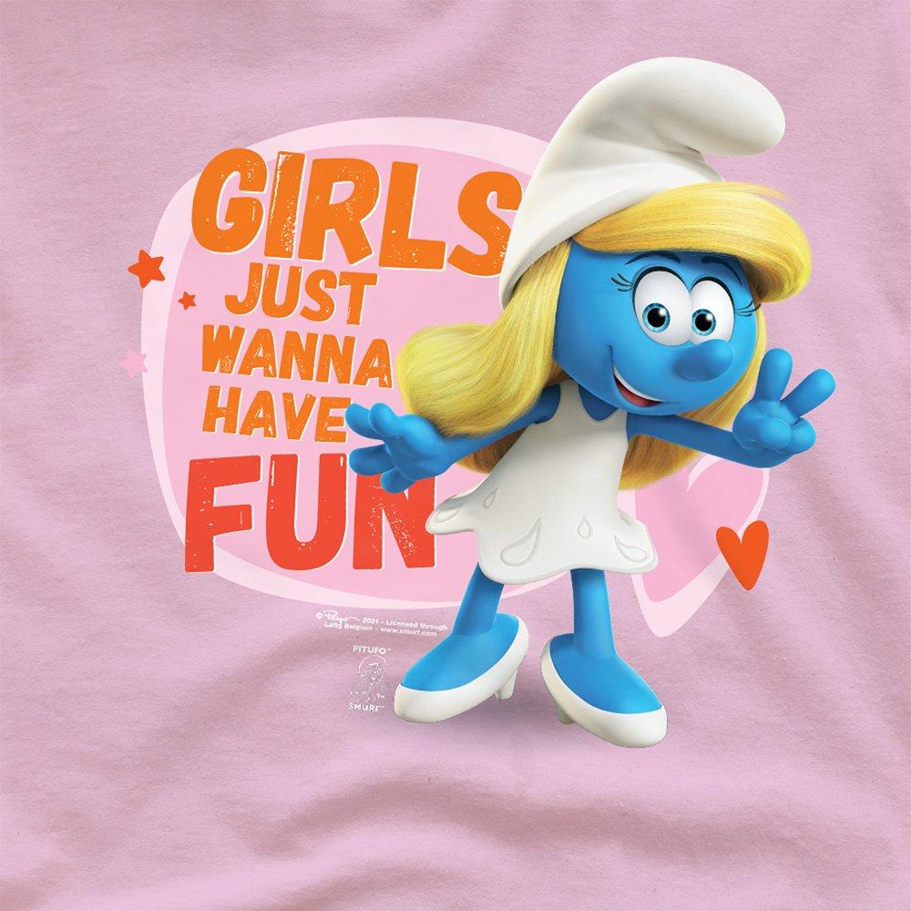 Pink - Other - The Smurfs Smurfette Girls Just Wanna Have Fun T S - 2