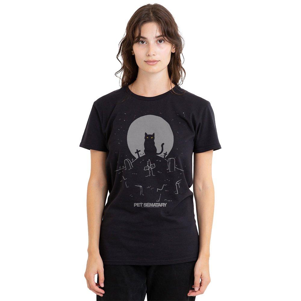 Black - Other - Pet Semetary Cat With Tombstones T-Shirt Black - 1
