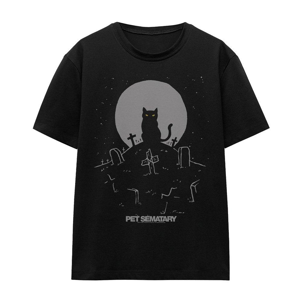 Black - Other - Pet Semetary Cat With Tombstones T-Shirt Black - 4