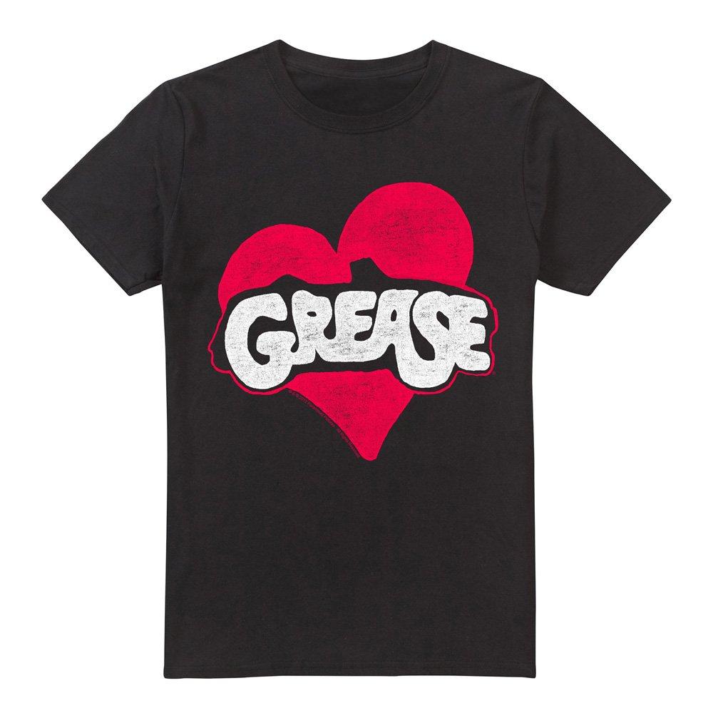 Black - Other - Grease Heart Unisex T Shirt Black - 4