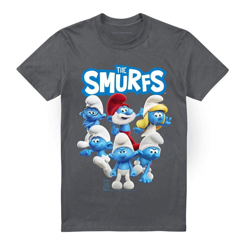 Charcoal - Other - Smurfs Group Shot T Shirt Charcoal - 4