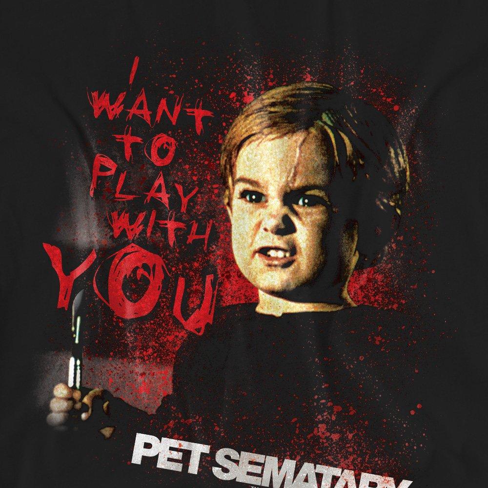 Black - Other - Pet Sematary I Want To Play T-Shirt Black - 2