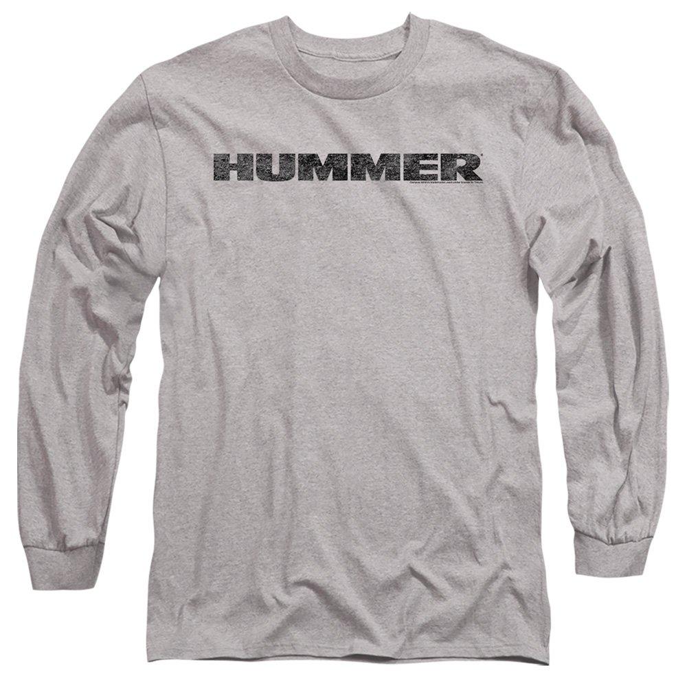 Grey - Other - Hummer Distressed Hummer Logo Long Sleeve T-Shirt - 1