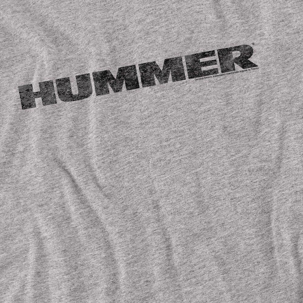 Grey - Other - Hummer Distressed Hummer Logo Long Sleeve T-Shirt - 2