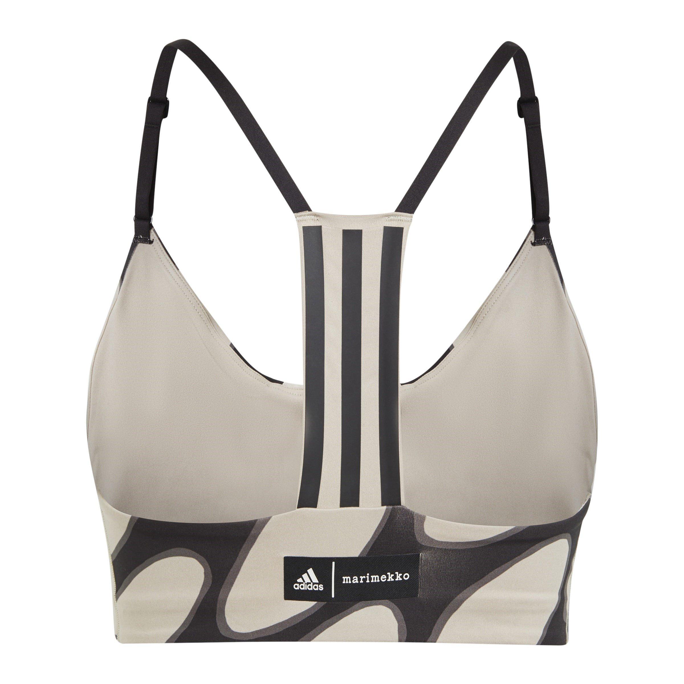 Black/Lbrown - adidas - adidas X Marimekko Aeroimpact Training Light-Support Bra Womens - 2