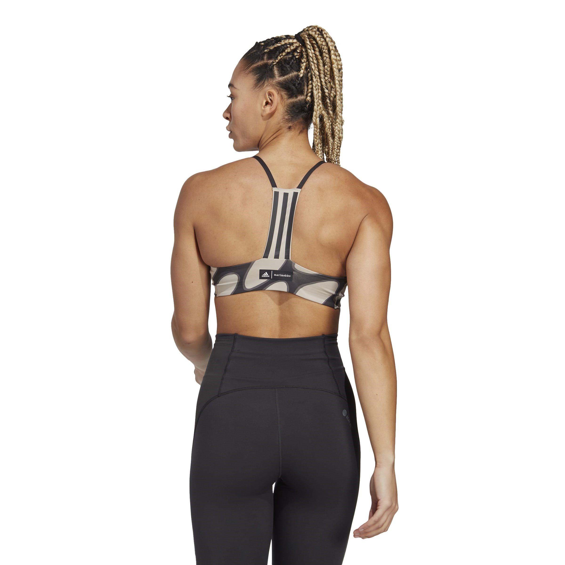 Black/Lbrown - adidas - adidas X Marimekko Aeroimpact Training Light-Support Bra Womens - 4