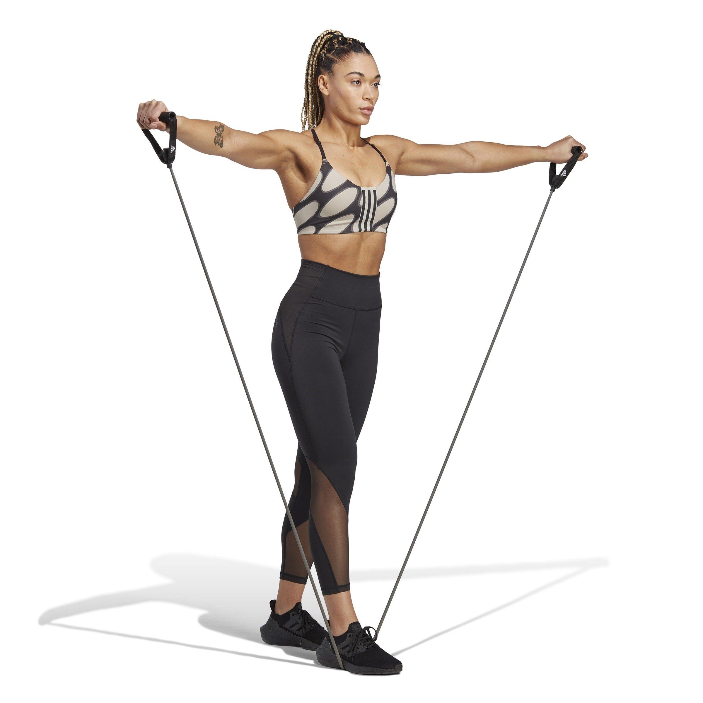 Black/Lbrown - adidas - adidas X Marimekko Aeroimpact Training Light-Support Bra Womens - 5