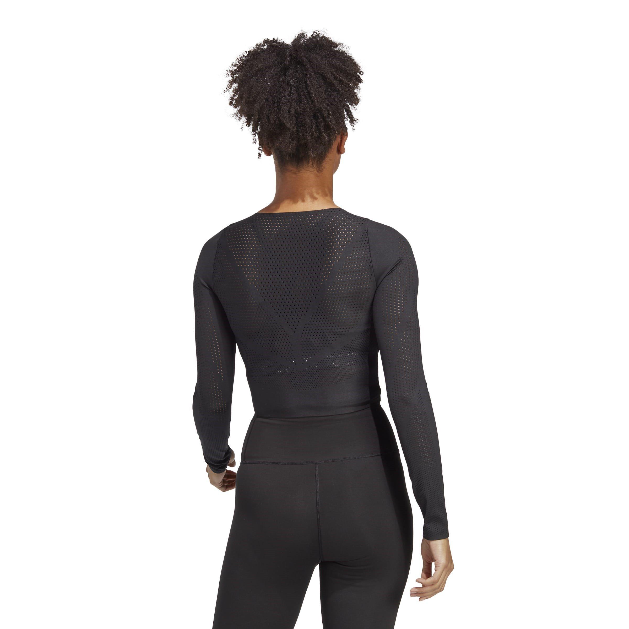 Schwarz - adidas - Boa Long Sleeve T-Shirt Womens - 3