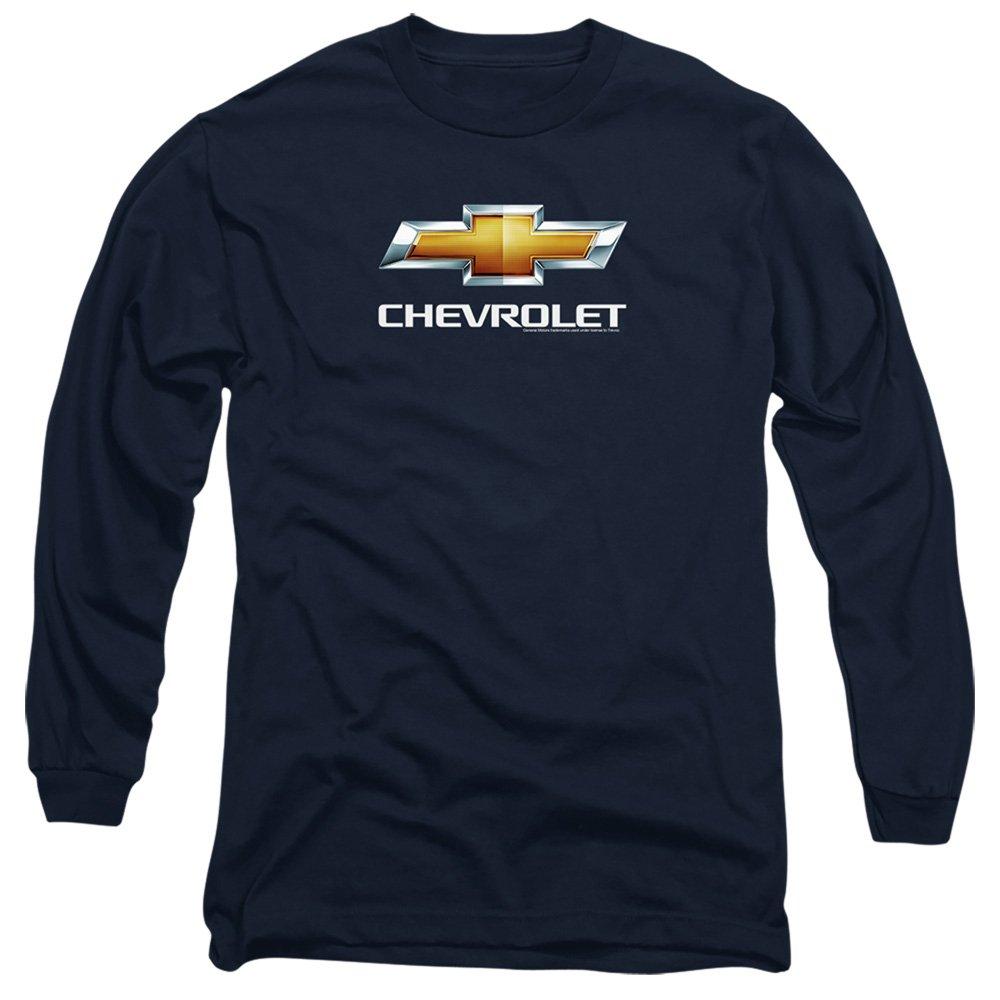 Navy - Other - Chevrolets Chevy Bowtie Stacked Long Sleeve T-Shir - 1