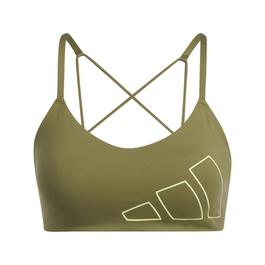 adidas Adidas Aeroreact Training Light Support Logo Bra W Low Impact Sports Womens