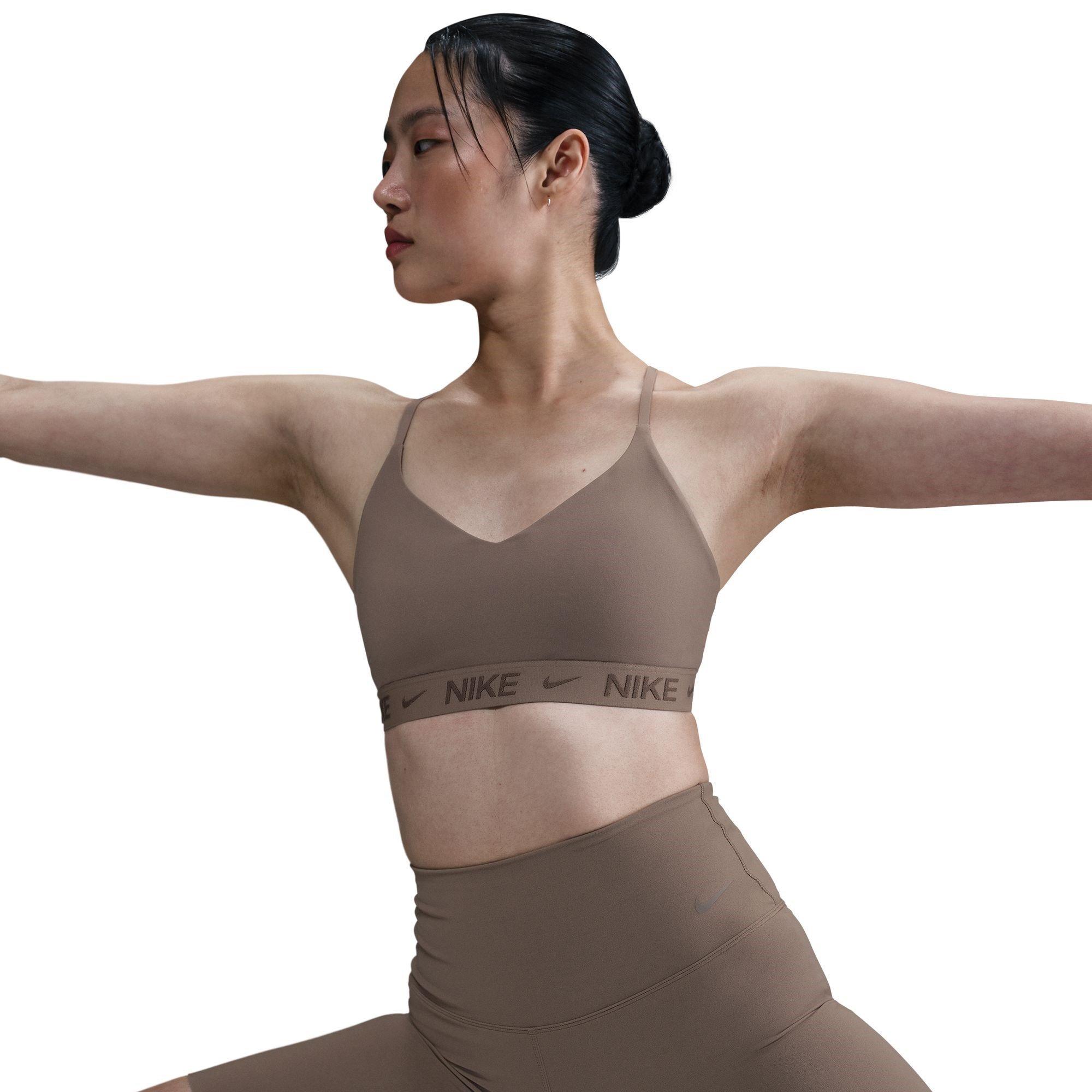 MINK BROWN/IRON - Nike - Indy Light Support Women's Padded Adjustable Sports Bra - 3