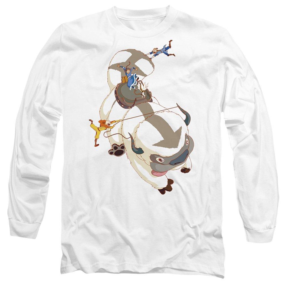 White - Other - Avatar The Last Airbender Hang On Appa Mens Long S - 1