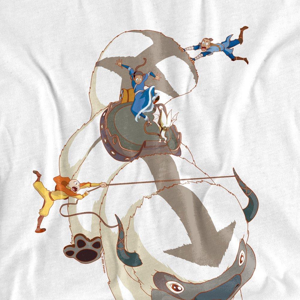 White - Other - Avatar The Last Airbender Hang On Appa Mens Long S - 2