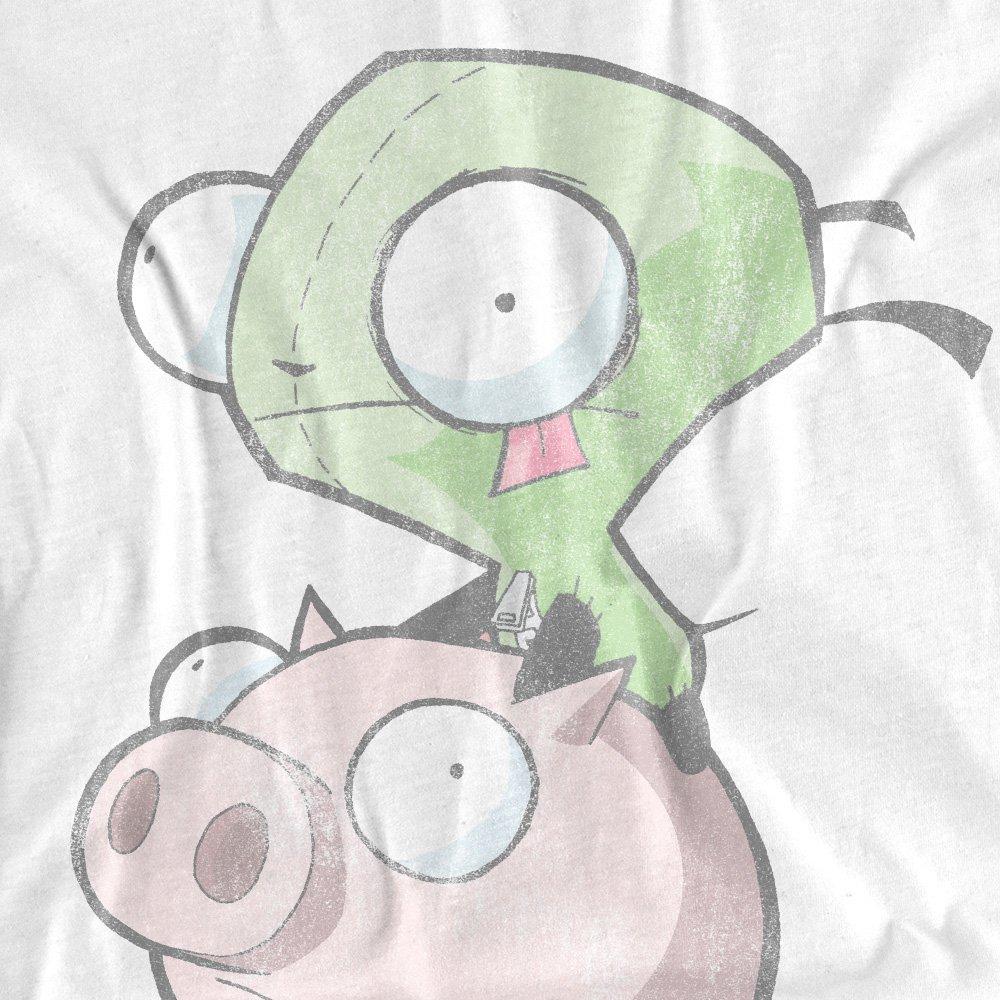 White - Other - Invader Zim Gir And Pig T-Shirt White - 2