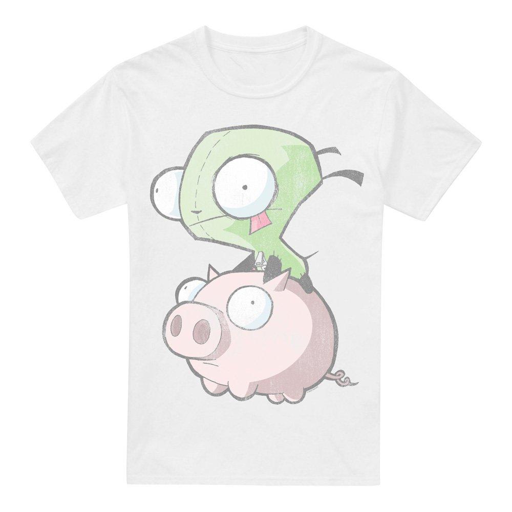 White - Other - Invader Zim Gir And Pig T-Shirt White - 4