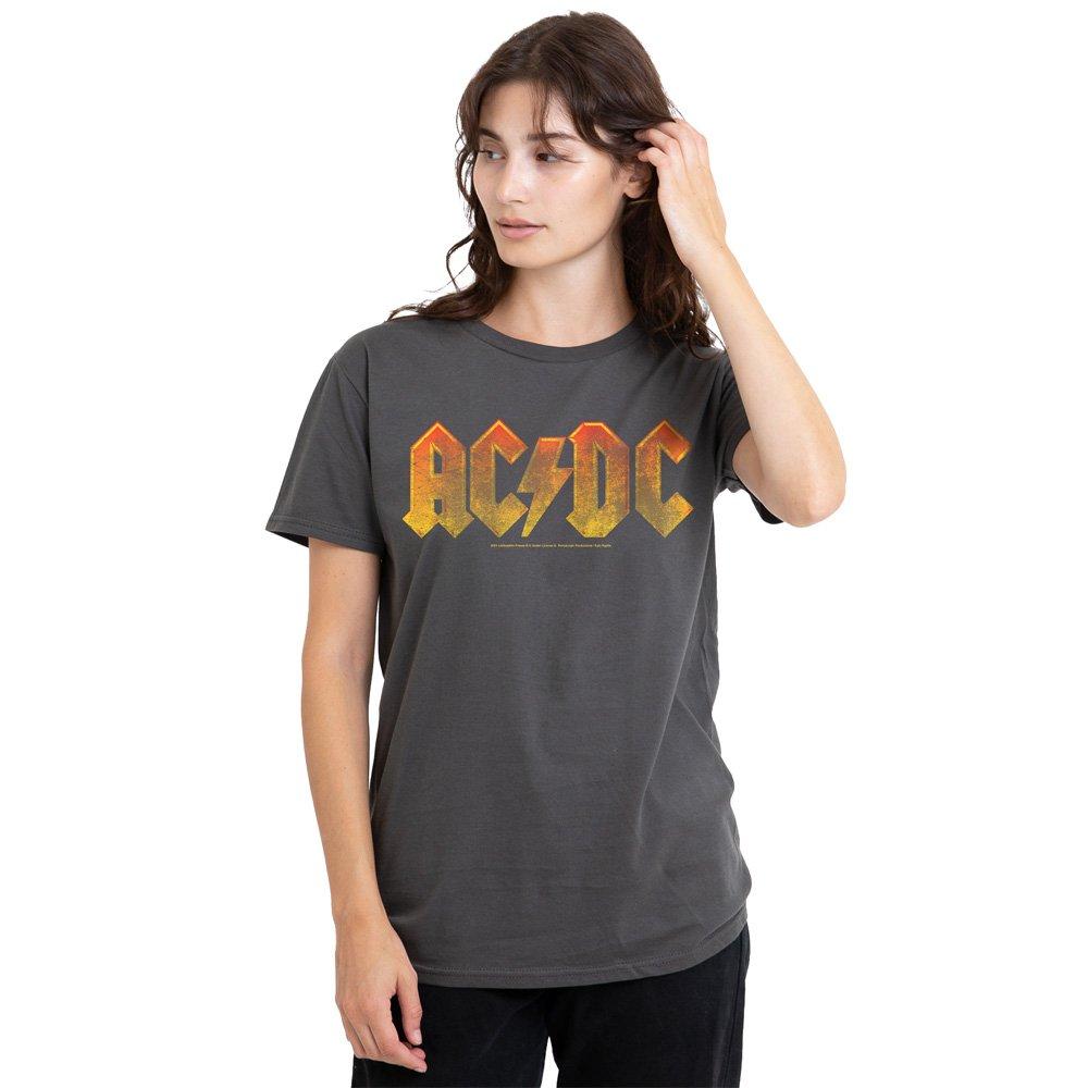 Charcoal - ACDC - AC DC Gradient Logo T-Shirt Charcoal - 1