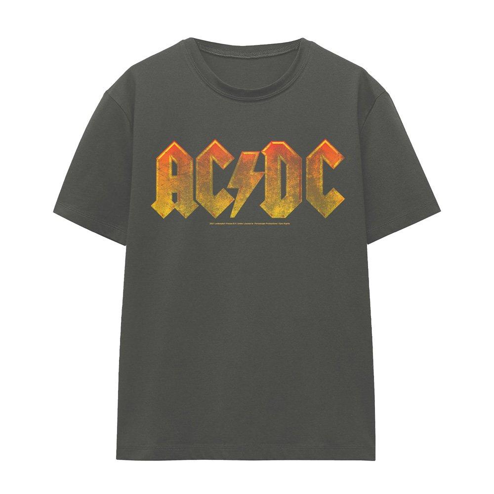 Charcoal - ACDC - AC DC Gradient Logo T-Shirt Charcoal - 4