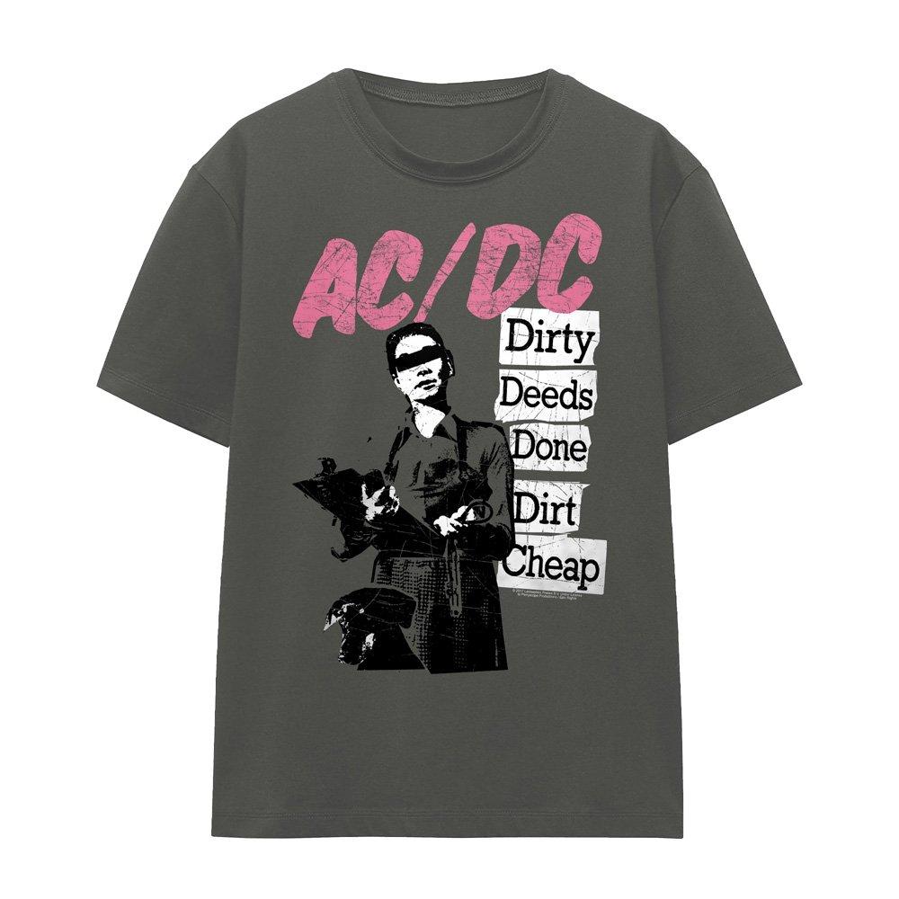 Charcoal - ACDC - Dirty Deeds T-Shirt Charcoal - 4