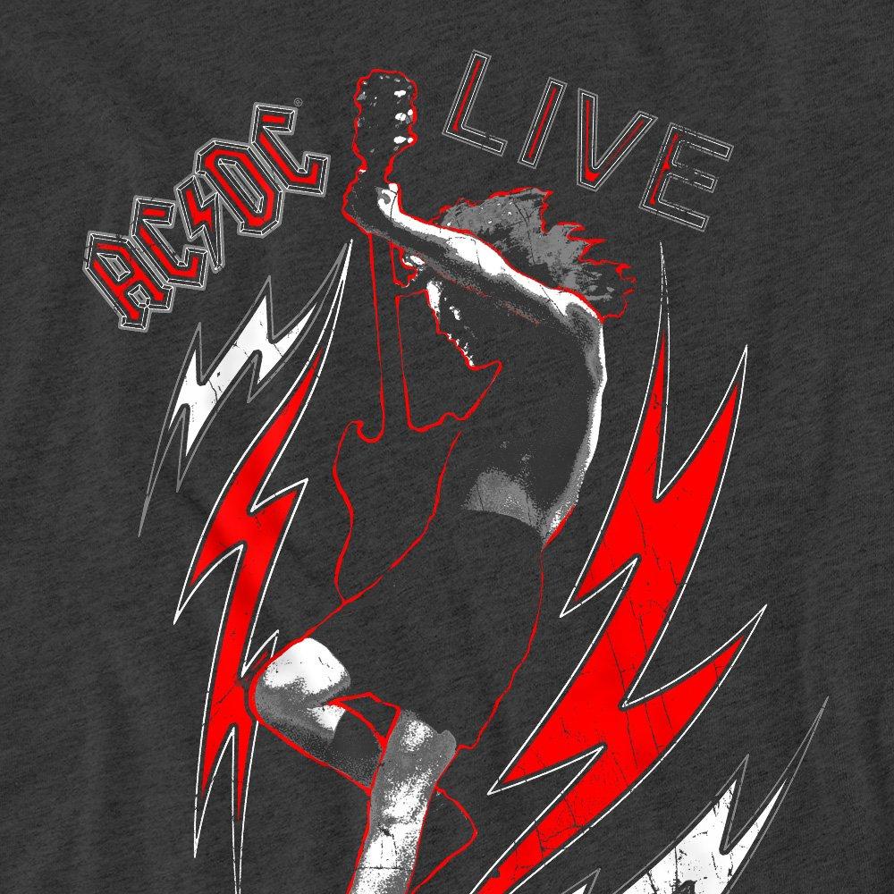 Charcoal - ACDC - AC DC Live-Adult Heather Black - 2